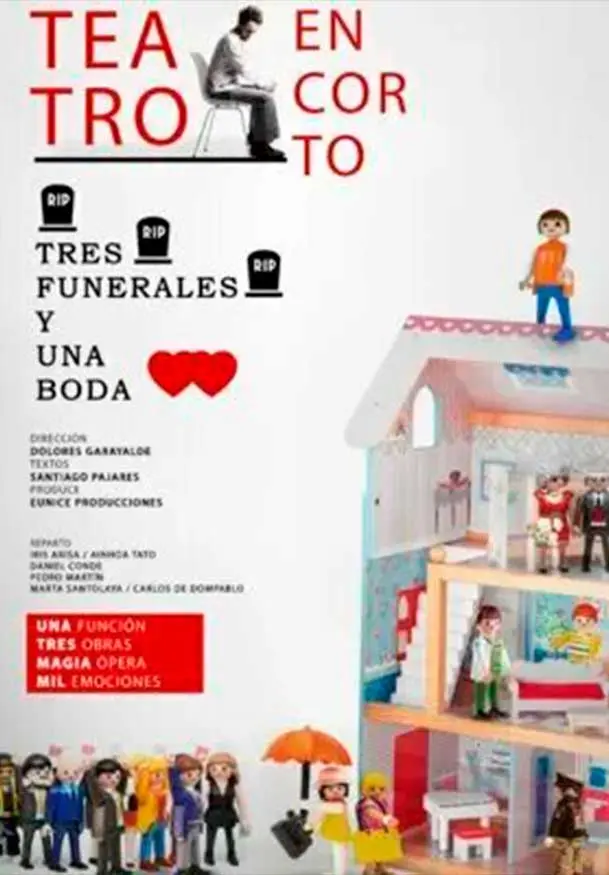 Cartel de Tres funerales y una boda