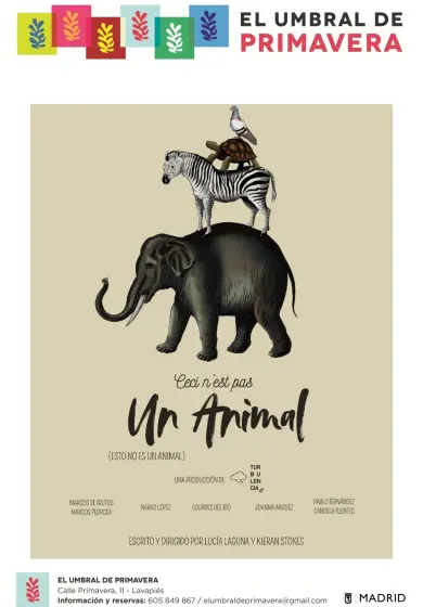 Cartel de Esto no es un animal