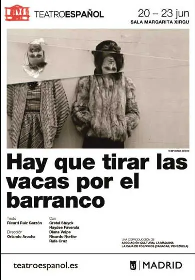 Cartel de Hay que tirar las vacas por el barranco