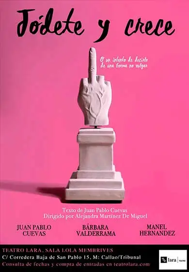 Cartel de Jódete y crece