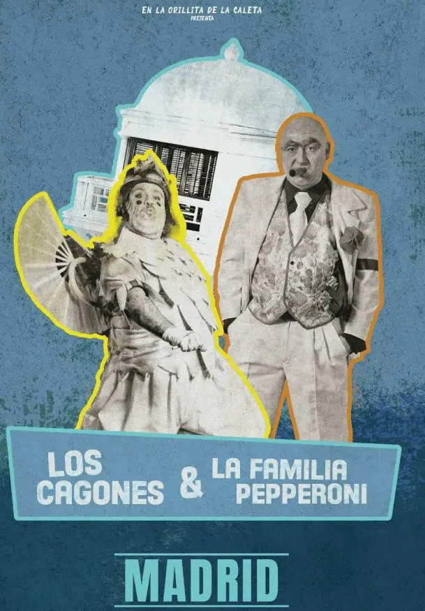 Cartel de Chirigota Los cagones - Manolo Santander