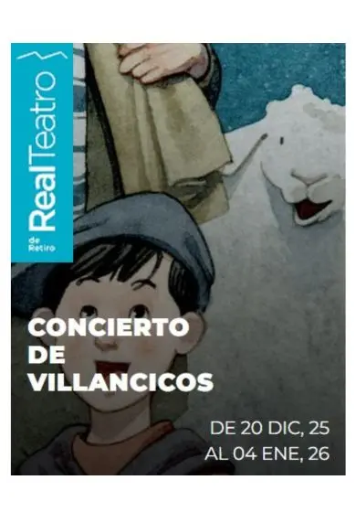 Cartel de Real Teatro de Retiro: Concierto de villancicos