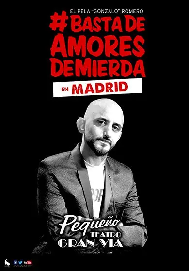 Cartel de El Pela Romero: Basta de amores de mierda