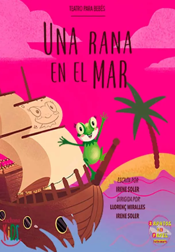 Cartel de Una rana en el mar