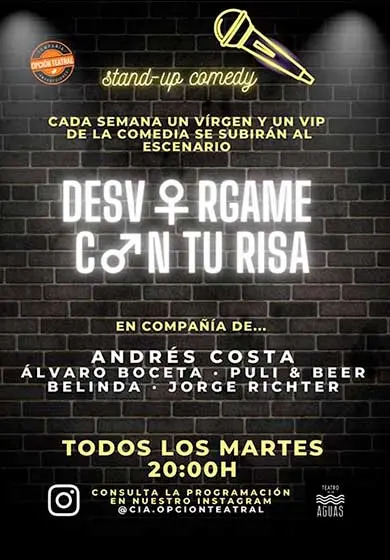 Cartel de Desvírgame con tu risa