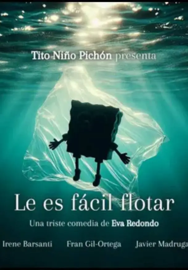 Cartel de Le es fácil flotar