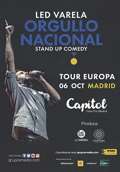 Cartel de Led Varela: Orgullo nacional