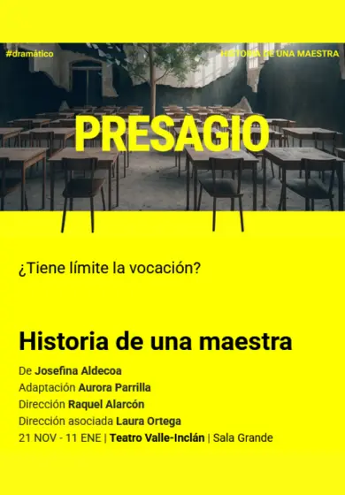 Cartel de Historia de una maestra