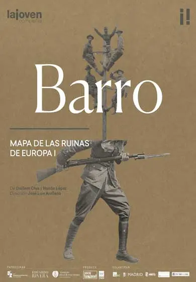 Cartel de La joven compañía: Barro. Mapa de las ruinas de Europa