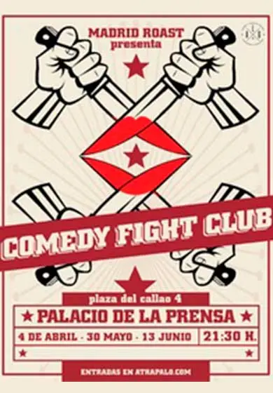 Cartel de Madrid Roast: Comedy Fight Club