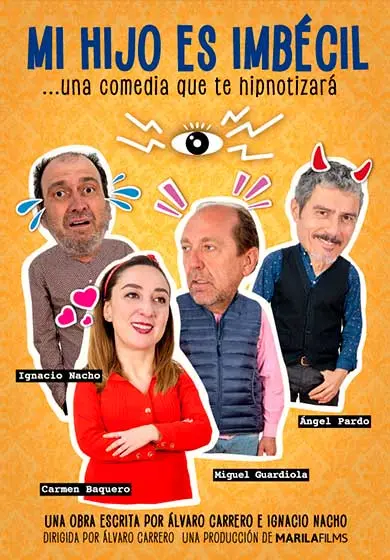 Cartel de Mi hijo es imbécil