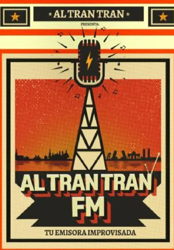 Cartel de Al tran tran FM