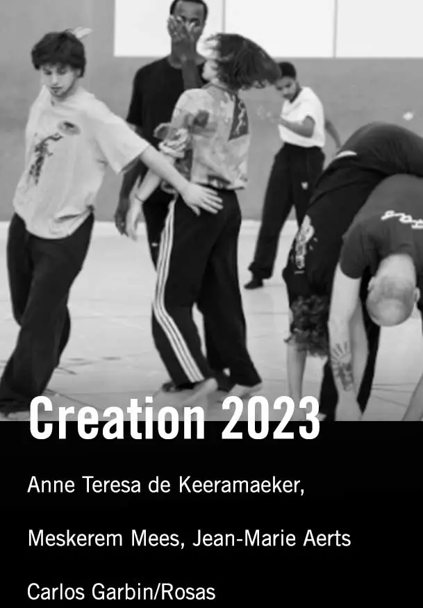 Cartel de Anne Teresa de Keeramaeker, Meskerem Mees, Jean-Marie Aerts, Carlos Garbin/Rosas: Creation 2023