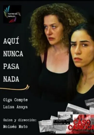 Cartel de Aquí nunca pasa nada