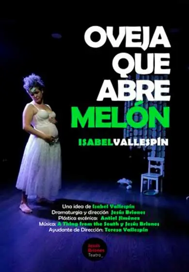 Cartel de Oveja que abre melón