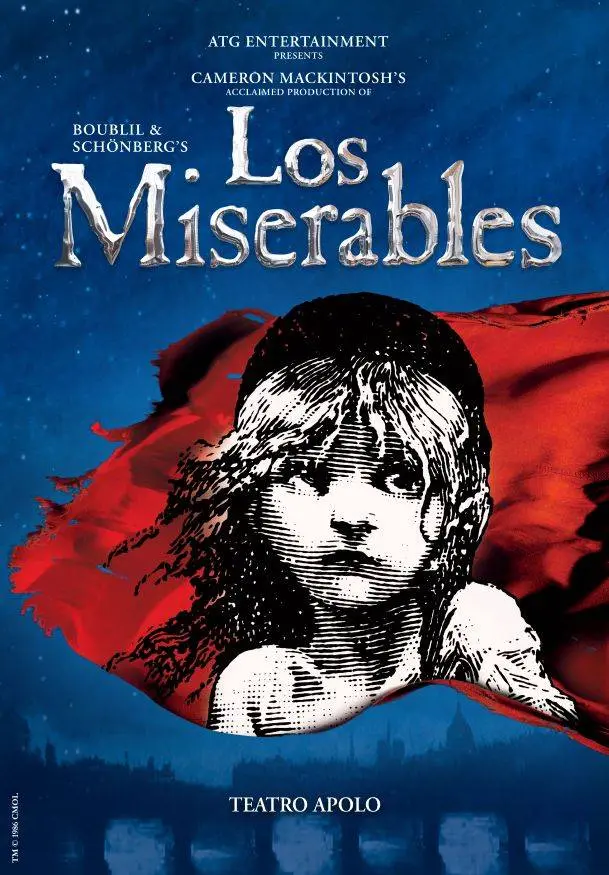 Cartel de Los miserables, el musical