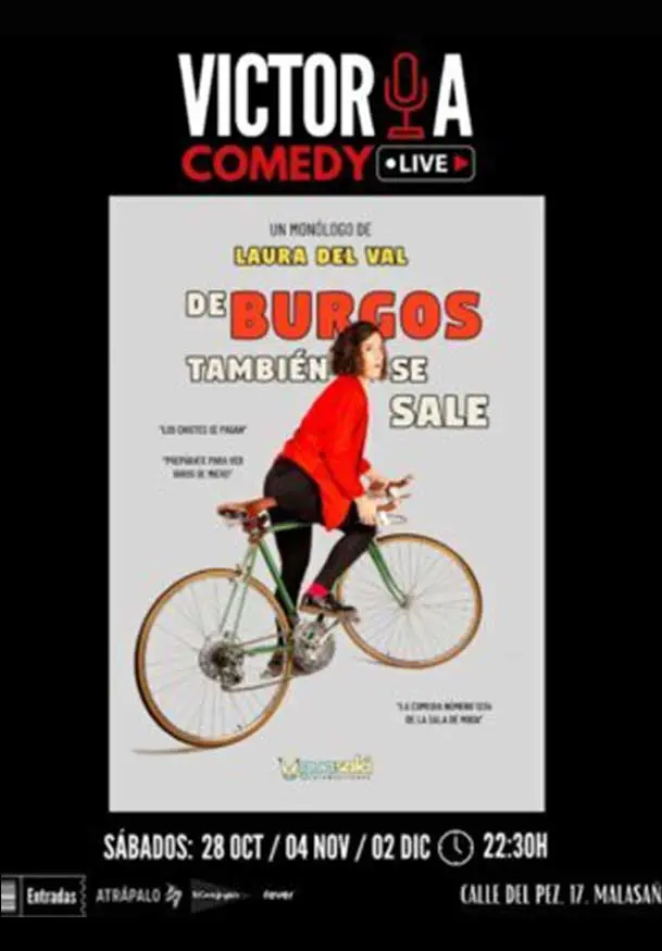 Cartel de Victoria Comedy Live - Laura del Val