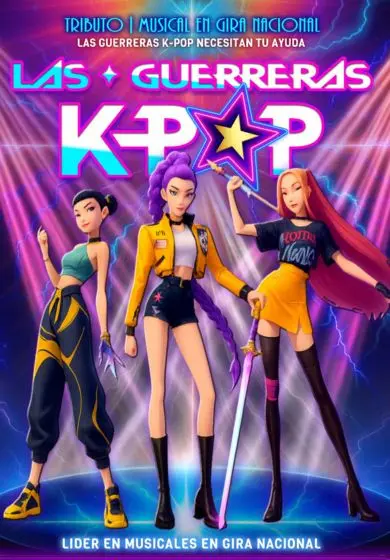 Cartel de Las guerreras del K-POP - Centro Dramático Universal