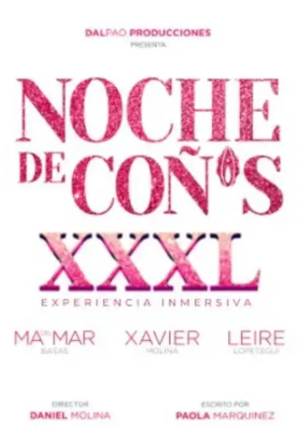 Cartel de Noche de Coños XXXL - Experiencia inmersiva