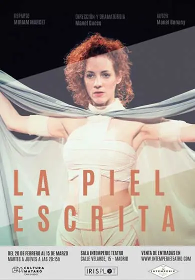 Cartel de La piel escrita
