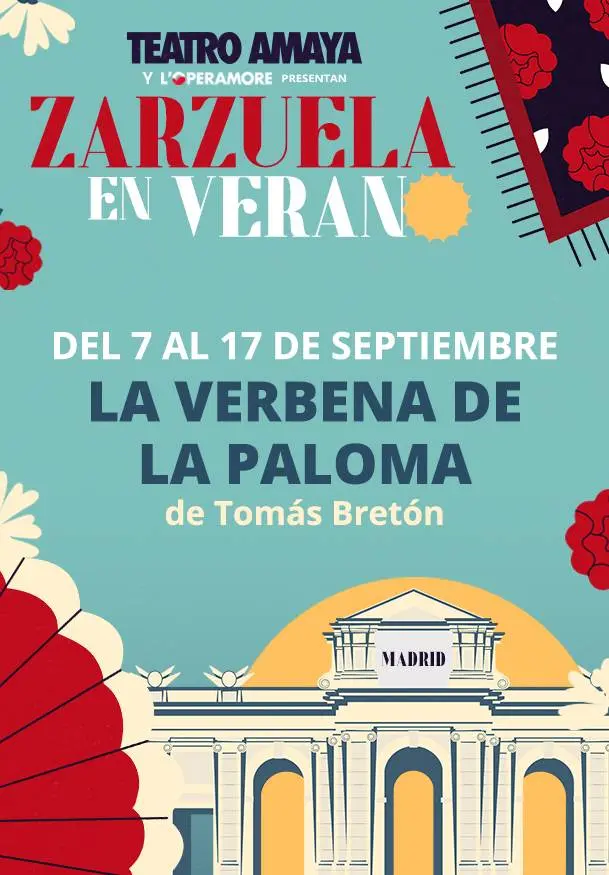 Cartel de Zarzuela en verano 2023: La verbena de la Paloma