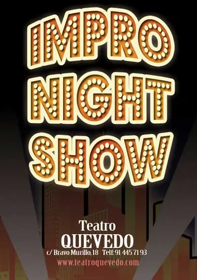 Cartel de Impro Night Show