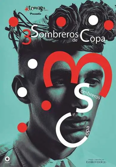 Cartel de 3 sombreros de copa