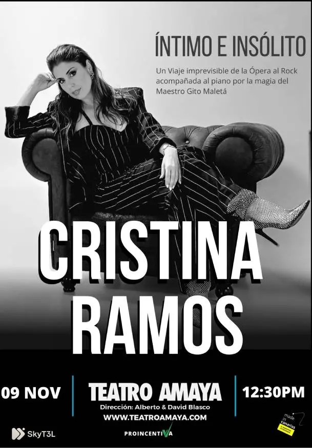 Cartel de Cristina Ramos. De la Ópera al Rock