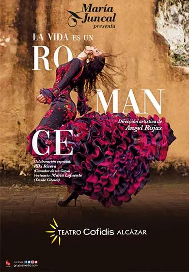 Cartel de María Juncal: La vida es un romance