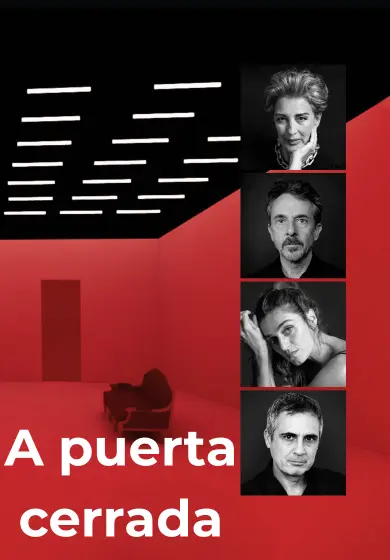 Cartel de A puerta cerrada