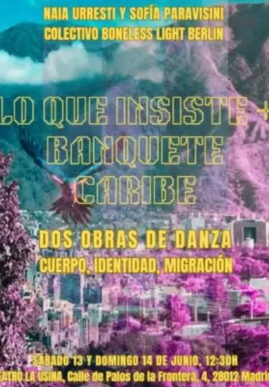 Cartel de Lo que insiste / Banquete Caribe