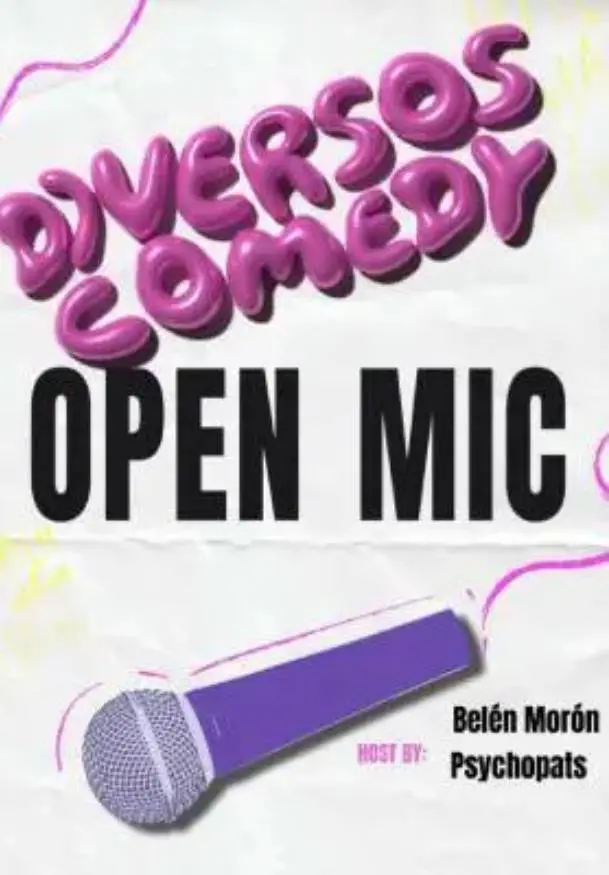 Cartel de Diversos Comedy Open Mic