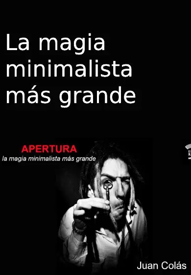 Cartel de La magia minimalista más grande