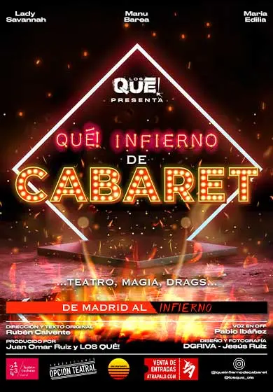 Cartel de Qué! infierno de cabaret