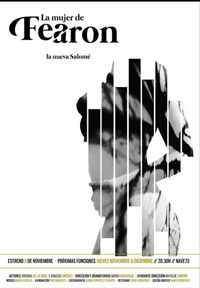 Cartel de Danza en noviembre: La mujer de Fearon. La nueva Salomé