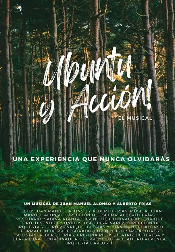 Cartel de Ubuntu y acción, el musical