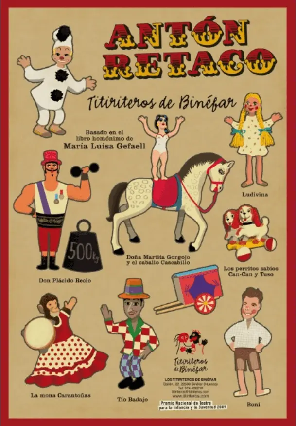 Cartel de Titiriteros de Binéfar: Antón Retaco