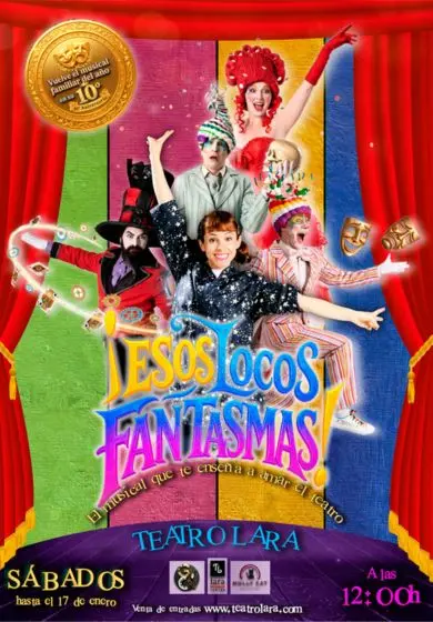 Cartel de Esos locos fantasmas