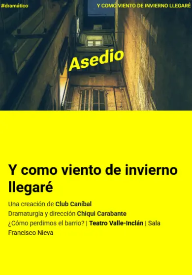 Cartel de Y como viento de invierno llegaré