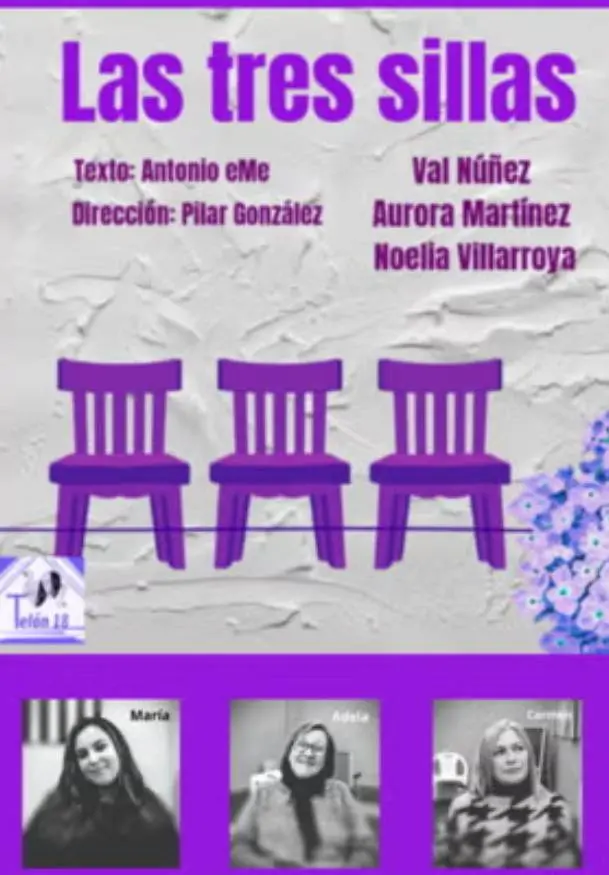 Cartel de Las tres sillas