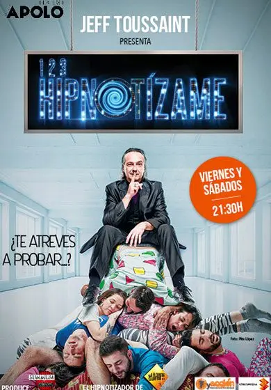 Cartel de 1, 2, 3 Hipnotízame - Jeff Toussaint