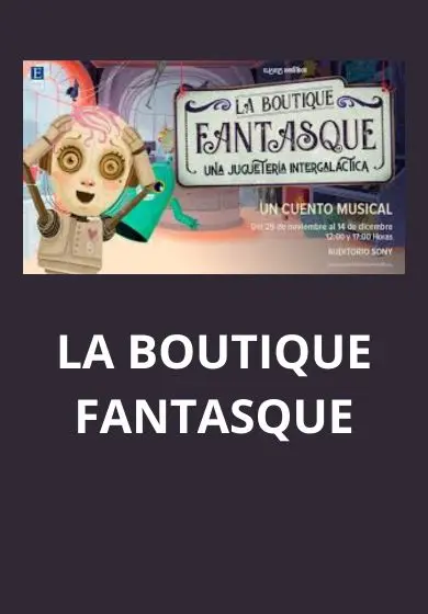 Cartel de Clásicos Divertidos: La Boutique Fantasque, una juguetería intergaláctica
