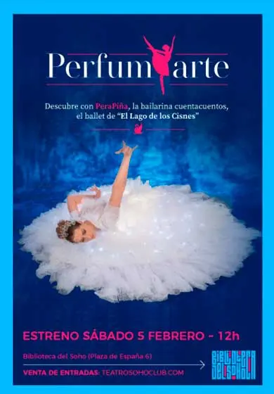 Cartel de Perfumarte: El Lago de los cisnes
