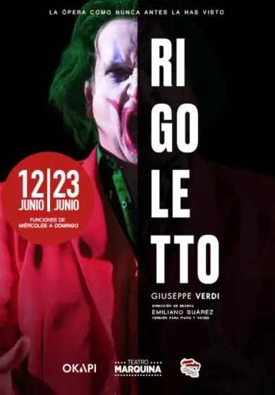 Cartel de Rigoletto - Okapi Producciones