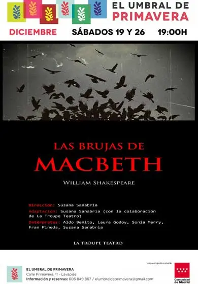 Cartel de Las brujas de Macbeth
