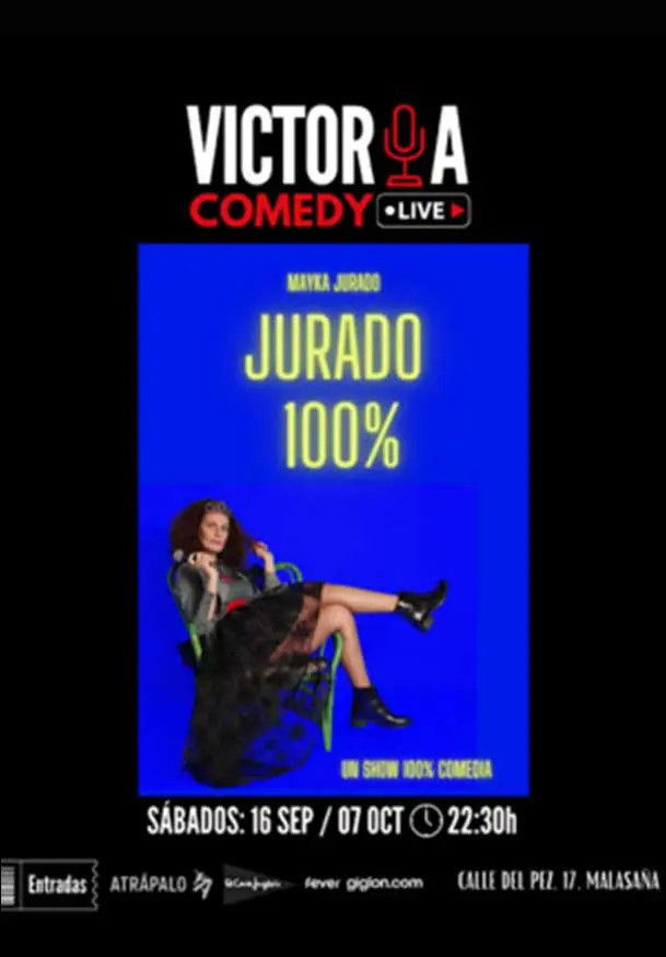 Cartel de Victoria Comedy Live - Maika Jurado