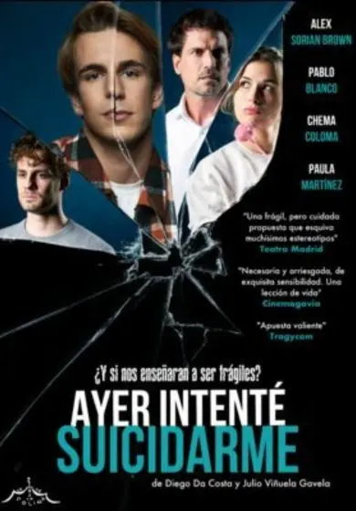Cartel de Ayer intenté suicidarme
