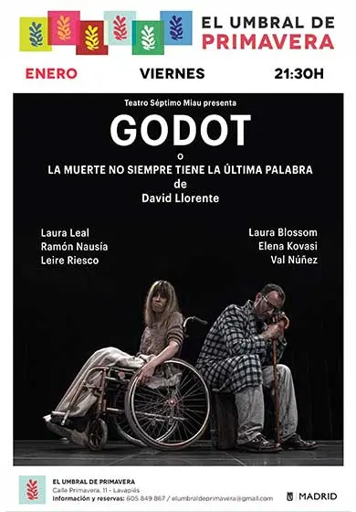Cartel de GODOT o la muerte no siempre tiene la última palabra