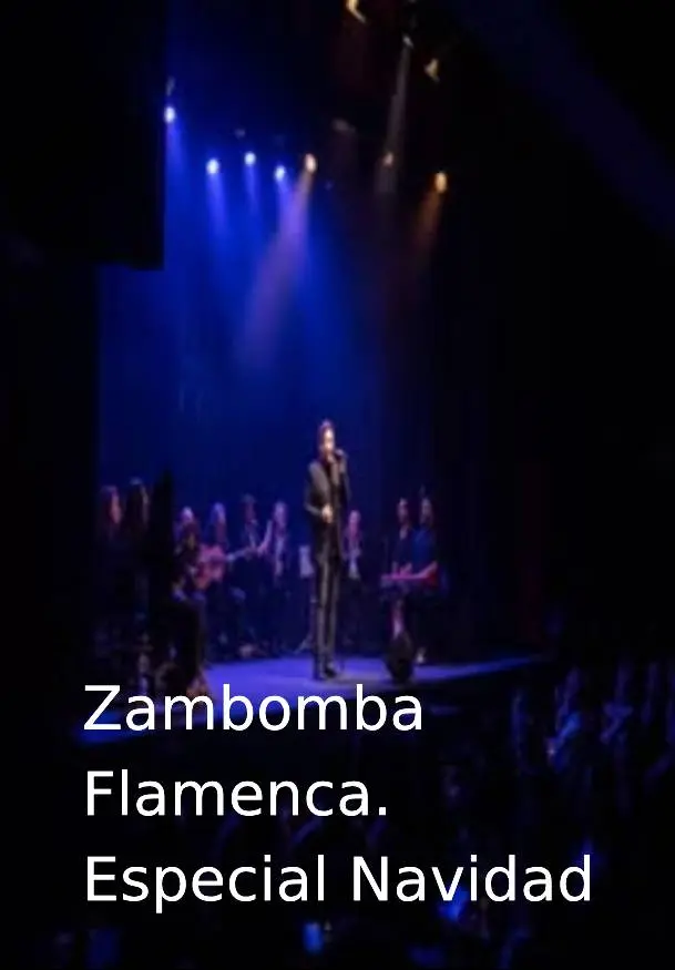 Cartel de Zambomba flamenca. Especial de Navidad