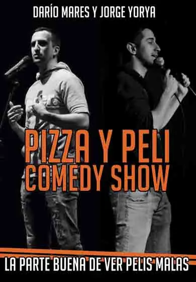 Cartel de Pizza y Peli en mi Keli